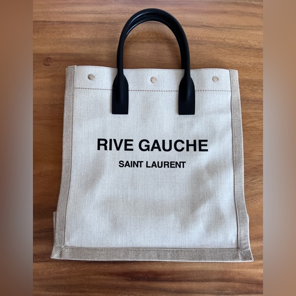Saint Laurent Rive Gauche Tote in Canvas - Picture 2 of 13